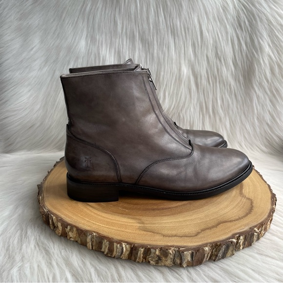 Frye Gray Ankle Boots - Picture 6 of 12